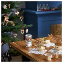 Mala modla za pečenje, cvetna šara bež