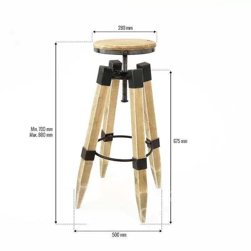 Barska stolica od drveta