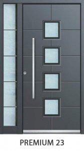 Dvokrilna metalna ulazna vrata 156 cm x 220 cm 