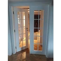 Dvokrilna drvena ulazna vrata 156 cm x 220 cm