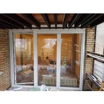 Trokrilna PVC balkonska vrata 260 cm x 210 cm