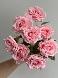 Veštački buket od 8 ruža - roze