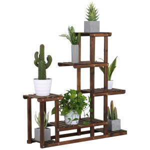 Drveni stalak za cveće 100cm - braon