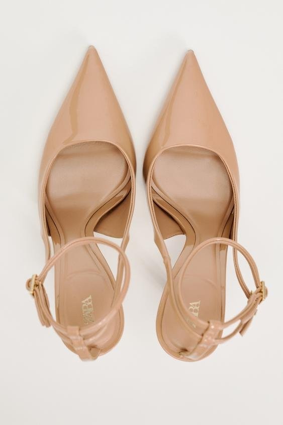 LAKOVANE CIPELE SA STIKLOM I OTVORENOM PETOM