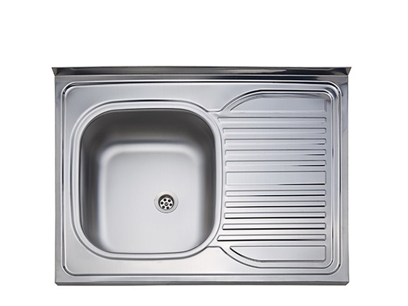 Nasadna jednodelna inox sudopera L