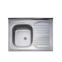 Nasadna jednodelna inox sudopera L