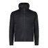 CMP MAN HYBRID JACKET FIX HOOD, muška jakna za planinarenje, crna