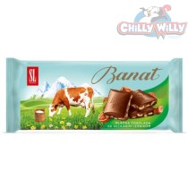 Original Banat mlečna čokolada sa seckanim lešnikom 80g