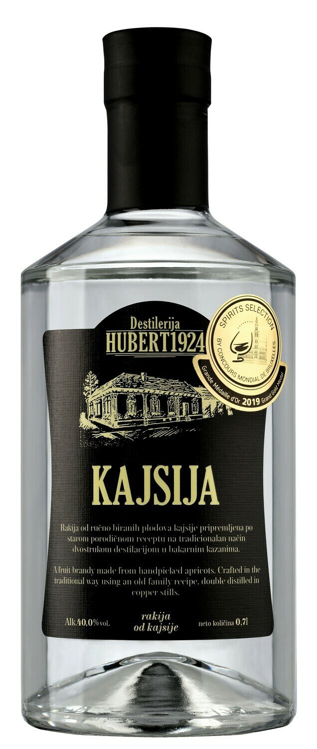 Rakija od kajsije, Hubert1924, Vol.40,0%, 0,7l