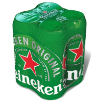 HEINEKEN pivo svetlo limenka 4x0,5l