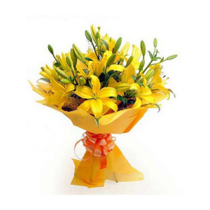 Yellow Lily bouquet