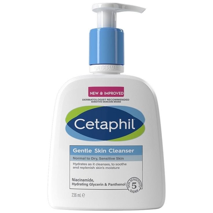 Cetaphil Face Wash, Hydrating Gentle Skin Cleanser for Dry to Normal Sensitive Skin