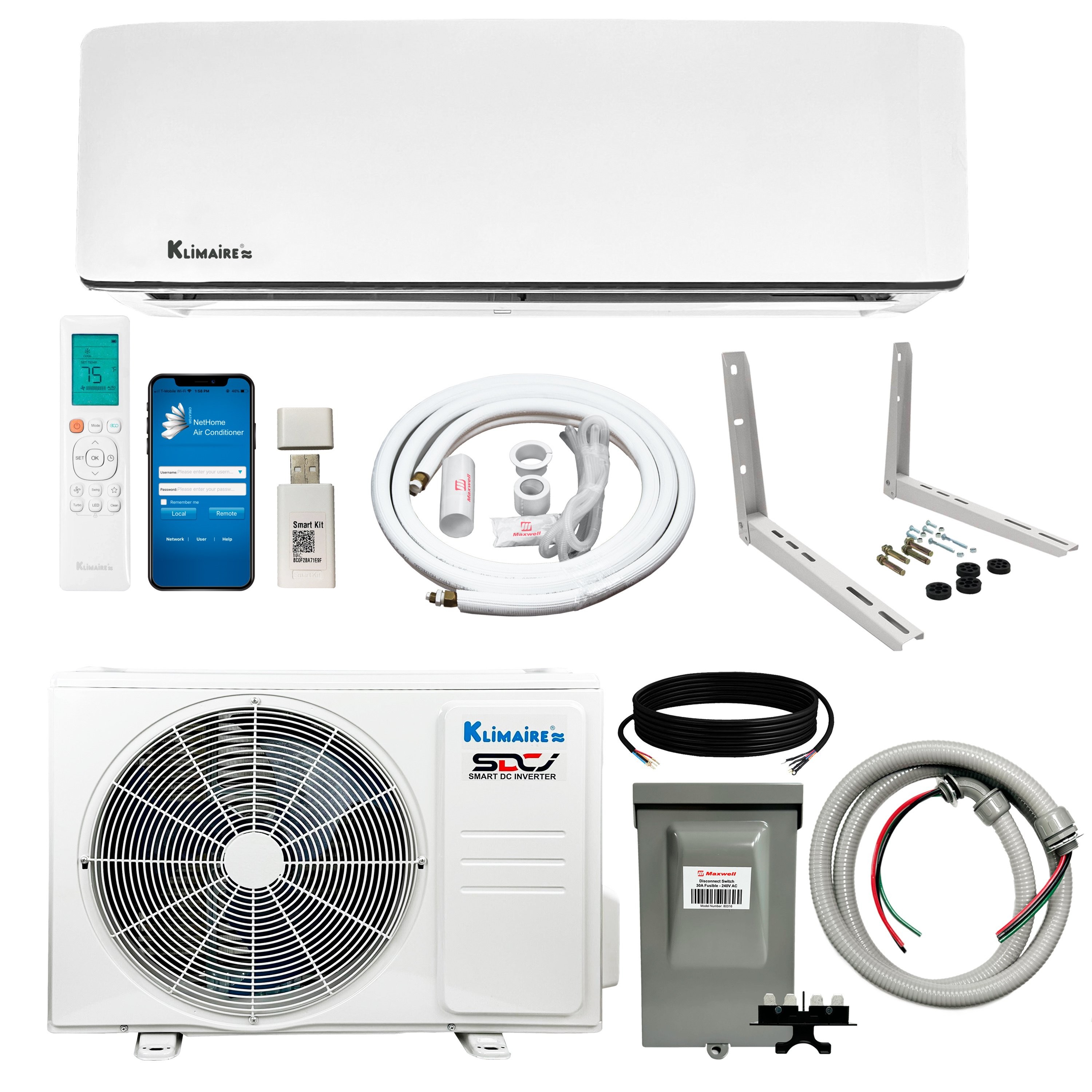 The Klimaire Ductless Mini-Split Air Conditione