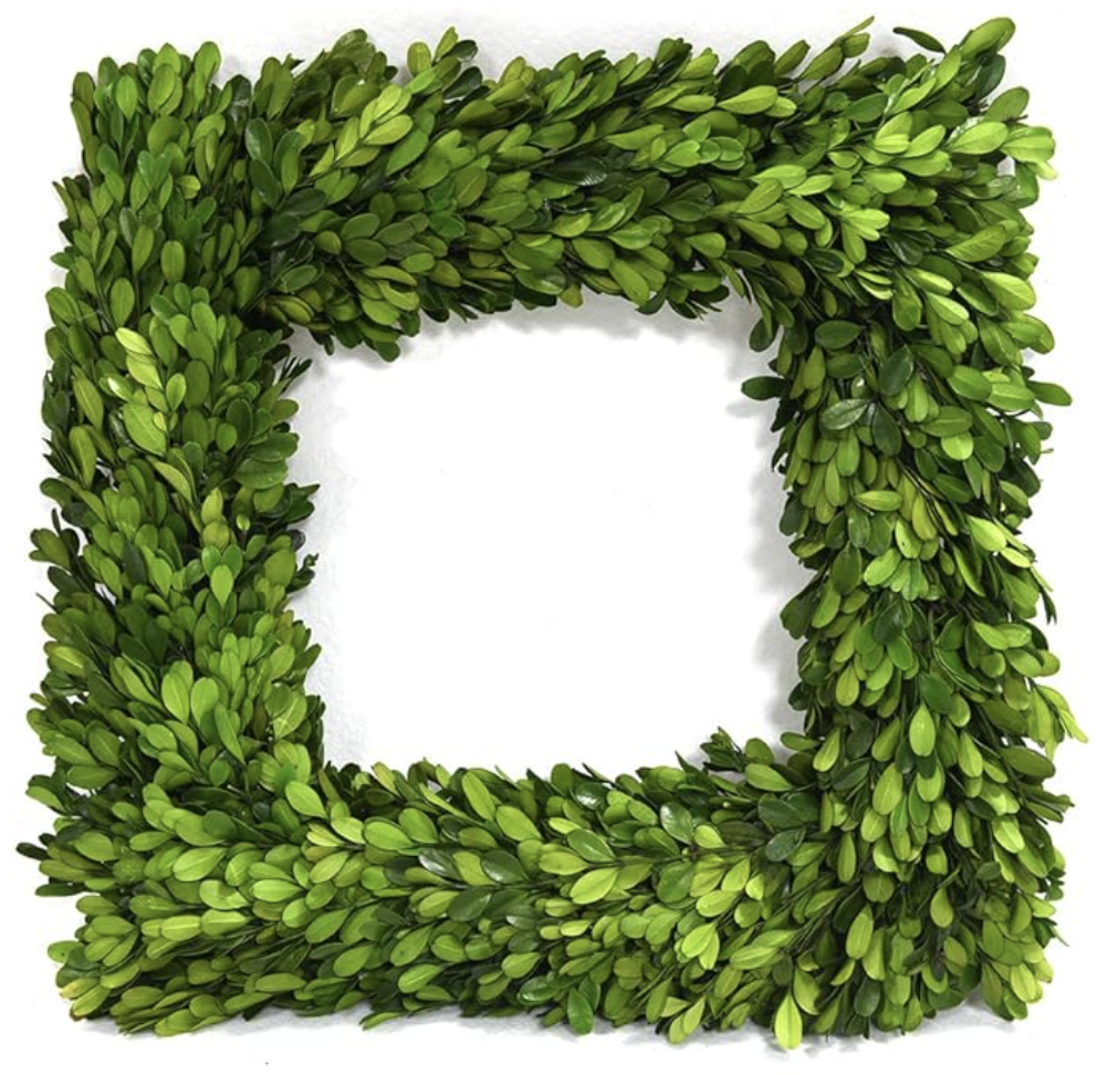 Square Green Wreath 