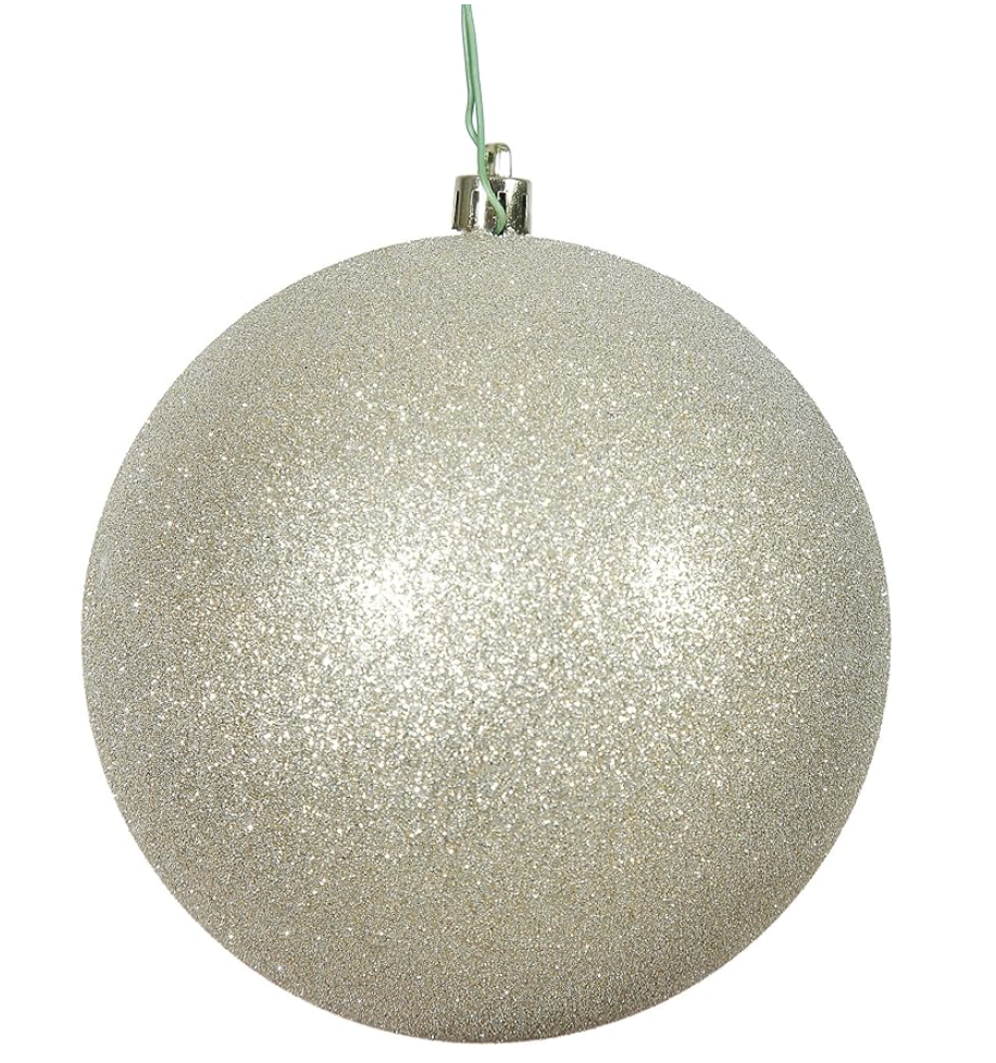 Glittered Plastic Ornaments