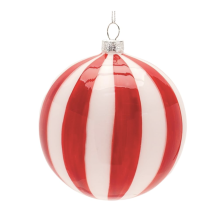 Striped Glass Ornaments 