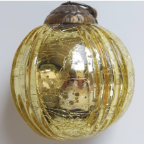 Striped Vintage Ornaments - Glass