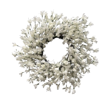 Traditional Round White Wreath 