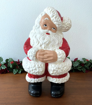 Small Ceramic Santa Clause Statuette