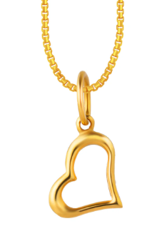 Gold dangling pendant