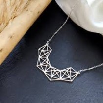 Silver Geometric Necklace
