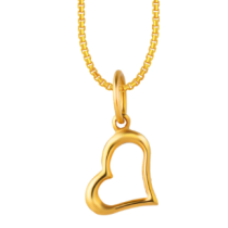 Gold dangling pendant