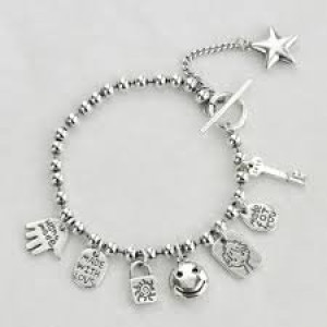 Silver Bracelet with pendants