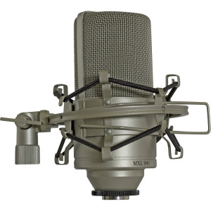 MXL 990 Large-Diaphragm Condenser Microphone With Shockmount