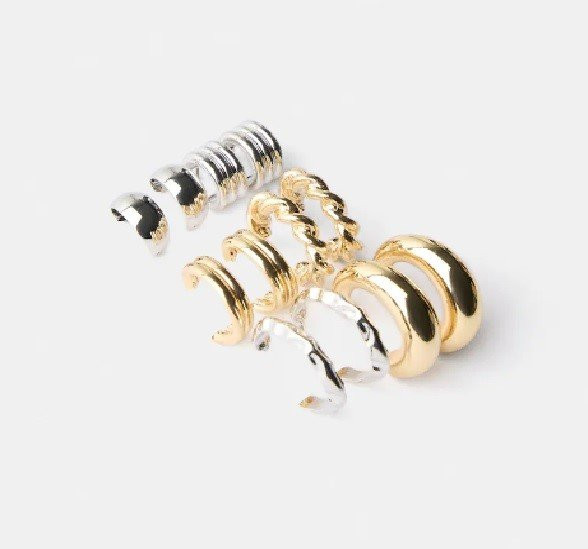 MIXED COLOUR EARRING SET