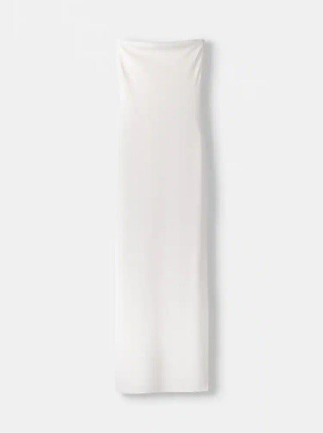 WHITE MIDI DRESS