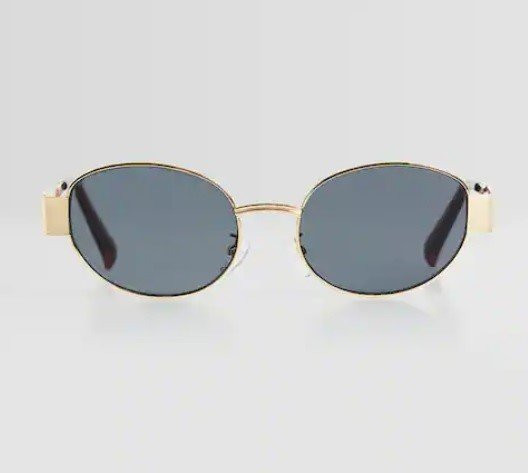 GOLD ROUND SUNGLASSES