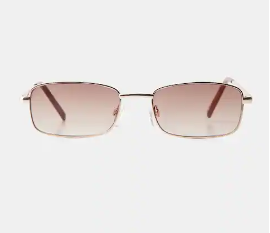 SQUARE SUNGLASSES IN ROSE GOLD
