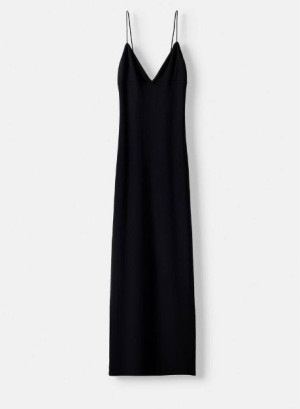 BLACK BOW MAXI DRESS