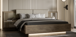 Savona Bed Set + two night tables 291x207x99 cm