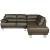 Tratto L-shaped Sofa 245x226x89cm