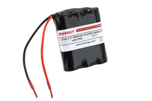 Tenergy Li-Ion 3.7V 6600mAh Rechargeable Battery Pack w/ PCB 