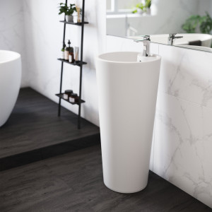 Circular Basin Pedestal Sink