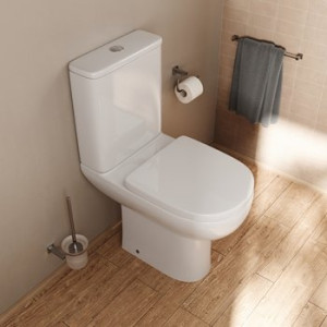 Rimless Close-Coupled Toilet 