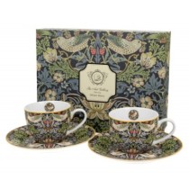Set dve šolje za Espresso sa tacnom  - William Morris