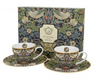 Set dve šolje za Espresso sa tacnom  - William Morris