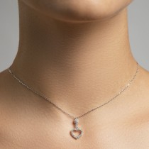 Belo zlato ogrlica srce