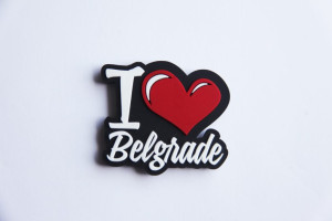Magnet I love Belgrade