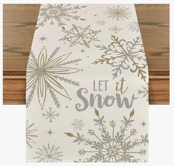 Novogodišnja traka za sto - let it snow