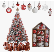 Set od 70 novogodisnjih ukrasa