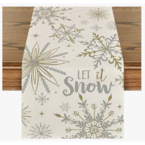 Novogodišnja traka za sto - let it snow