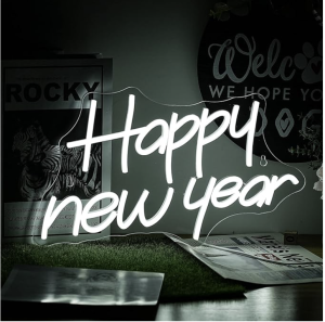 Happy New Year neon znak