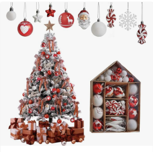 Set od 70 novogodisnjih ukrasa