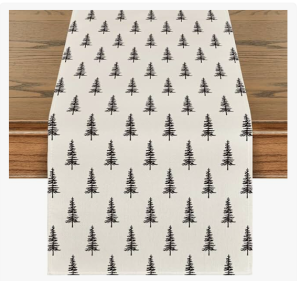 Novogodišnja traka za sto - jelke