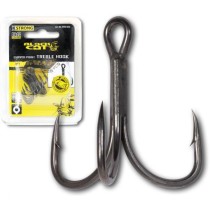 CURVED POINT TREBLE HOOK DG #4/0 5pcs
