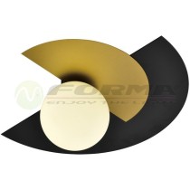 Plafonjera F4015-1G 1xE14 40W crna/zlatna